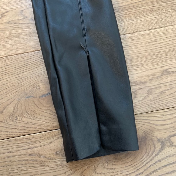 Zara Black Leather Pants - Picture 6 of 6